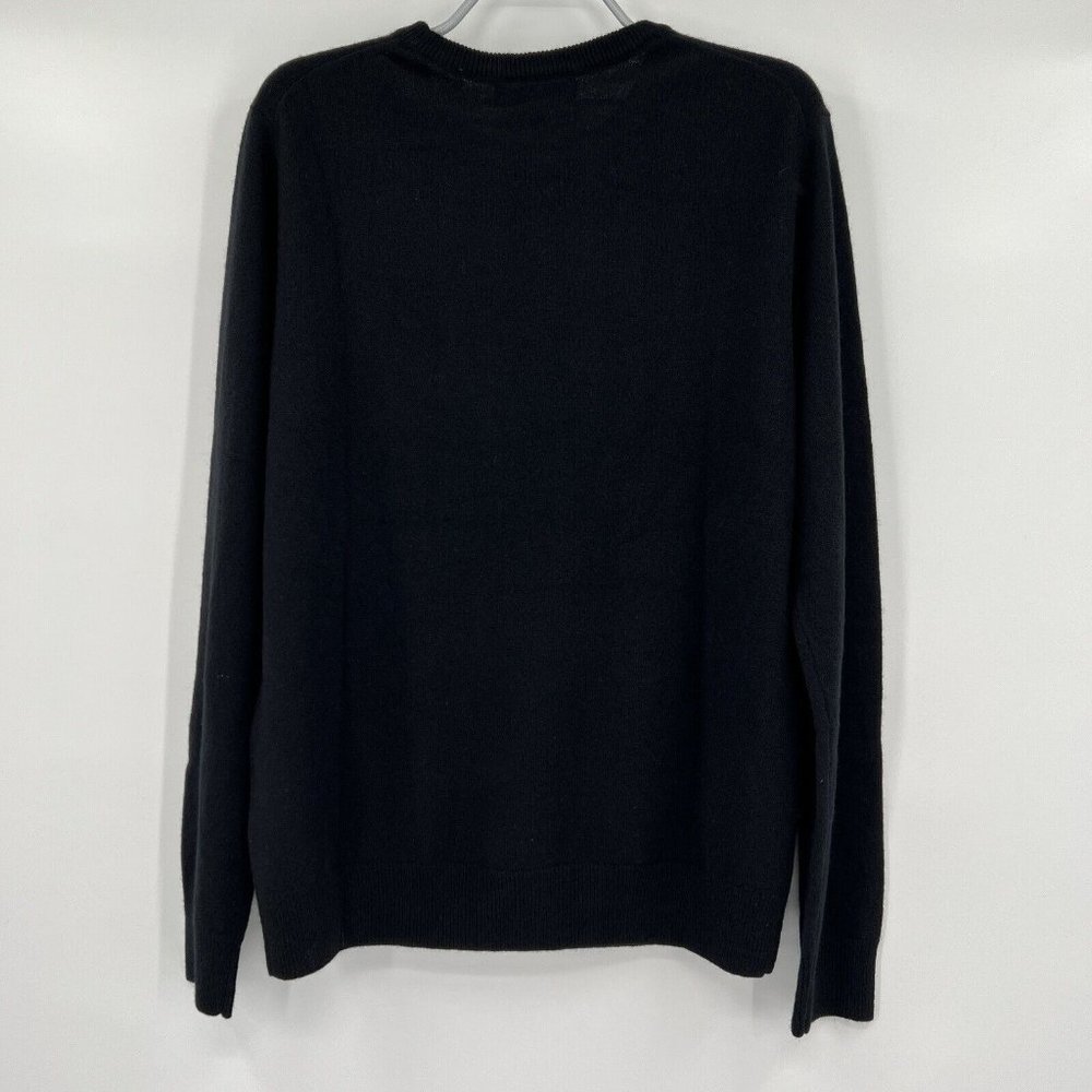 Quince Women’s Black Mongolian Cashmere Crew Neck Sweater sz XS NWT Soft - Picture 3 of 5